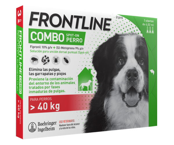 Фронтлайн Комбо (Frontline Combo) краплі на холку для собак 40-60 кг XL Фронтлайн Комбо (Frontline Combo) краплі на холку для собак 40-60 кг XL купить Івано-Франківськ 3 піпетки