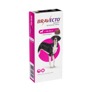 Бравекто (Bravecto) таблетки від бліх і кліщів для собак від 40 до 56 кг купить Івано-Франківськ 1400 мг
