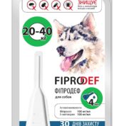 Фіпродеф спот-он для собак 20 - 40 кг купить Івано-Франківськ 4 мл купить Івано-Франківськ 1 піпетка