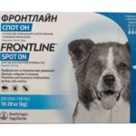 Фронтлайн спот-он (Frontline Spot-on) краплі на холку для собак 10-20 кг М купить Івано-Франківськ 3 піпетки