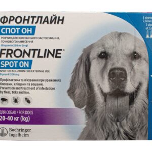 Фронтлайн спот-он (Frontline Spot-on) краплі на холку для собак 20-40 кг L купить Івано-Франківськ 3 піпетки