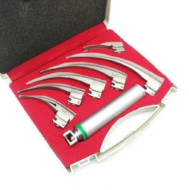 Ларингоскоп фіброоптичний в наборі з 6-ма клинками по Macintosh