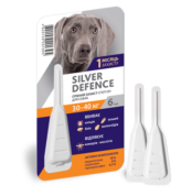 Краплі на холку Silver Defence від бліх купить Івано-Франківськ кліщів купить Івано-Франківськ комарів для собак 30-40 кг купить Івано-Франківськ 6 мл