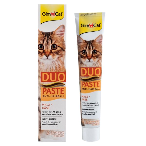 Ласощі GimCat для котів купить Івано-Франківськ Duo-Paste Anti-Hairball виведення шерсті зі шлунка купить Івано-Франківськ з сиром купить Івано-Франківськ 50 г