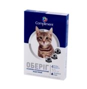 Оберіг нашийник протипаразитарний для котів 35 см купить Івано-Франківськ білий