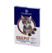 Нашийник протипаразитарний Оберіг 35 см купить Івано-Франківськ коричневий