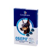 Оберіг нашийник протипаразитарний для собак 65 см купить Івано-Франківськ синій