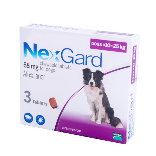 NexGard (Нексгард) таблетки від бліх і кліщів для собак 10-25 кг NexGard (Нексгард) таблетки від бліх і кліщів для собак 10-25 кг купить Івано-Франківськ 3 таб