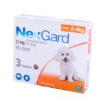 NexGard (Нексгард) таблетки від бліх і кліщів для собак 2-4 кг купить Івано-Франківськ 3 таб