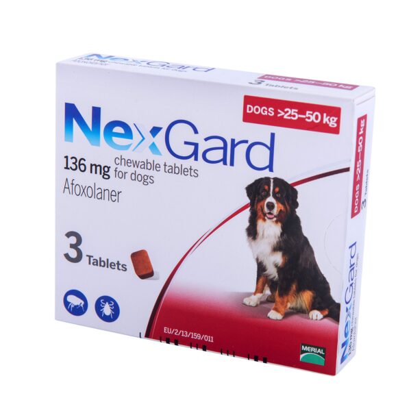 NexGard (Нексгард) таблетки від бліх і кліщів для собак 25-50 кг NexGard (Нексгард) таблетки від бліх і кліщів для собак 25-50 кг купить Івано-Франківськ 3 таб
