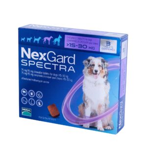 NexGard Spectra (НексГард Спектра) таблетки від бліх купить Івано-Франківськ кліщів і гельмінтів для собак 15-30 кг купить Івано-Франківськ 3 таб