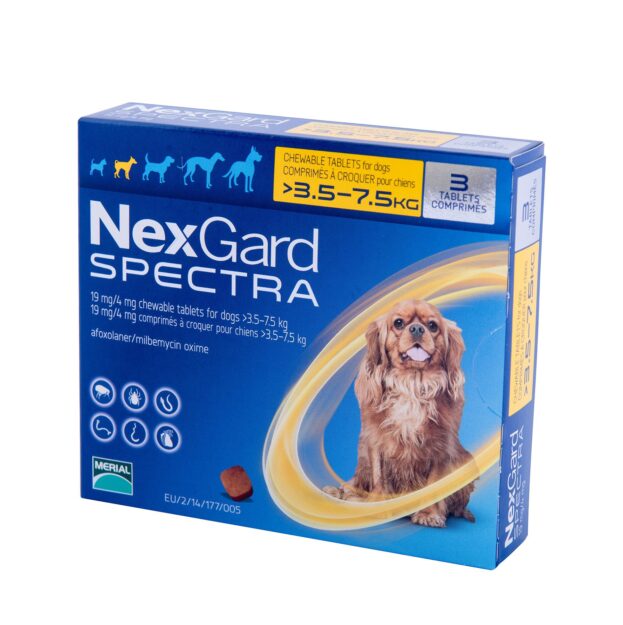 NexGard Spectra (НексГард Спектра) таблетки від бліх купить Івано-Франківськ кліщів і гельмінтів для собак 3
