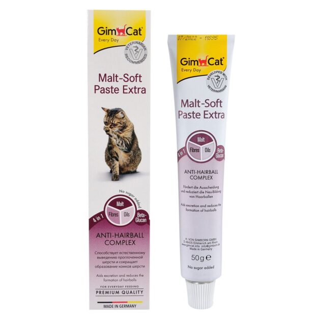 Паста GimCat для котів купить Івано-Франківськ Malt-soft Paste Extra для виведення шерсті купить Івано-Франківськ 50 г