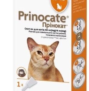 Прінокат краплі спот-он для котів до 4 кг купить Івано-Франківськ 40/4 мг купить Івано-Франківськ 0