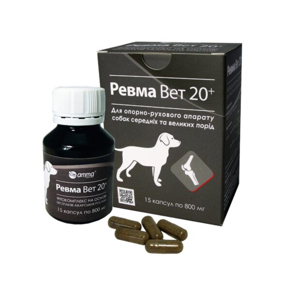 Ревма Вет 20+ фітокомплекс на основі рослинних екстрактів купить Івано-Франківськ 15 капсул