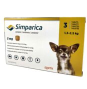 Сімпаріка (Simparica) жувальні таблетки від бліх і кліщів для собак 1