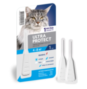Краплі спот-он Ultra Ptotect для котів 4 - 8 кг купить Івано-Франківськ 1 мл купить Івано-Франківськ 1 піпетка