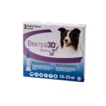 Краплі інсектоакарицидні Вектра 3D для собак 10 - 25 кг купить Івано-Франківськ 3 шт х 3
