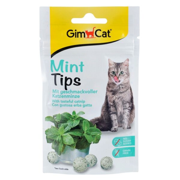 Ласощі GimCat для котів купить Івано-Франківськ Cat-Mintips вітаміни з котячою м'ятою купить Івано-Франківськ 40 г