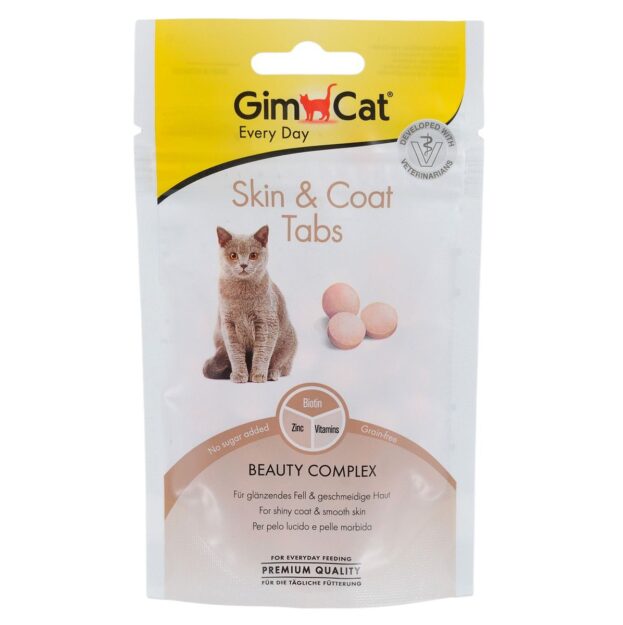 Вітаміни GimCat для котів купить Івано-Франківськ Every Day Skin&Coat для здорової шкіри та шерсті купить Івано-Франківськ 40 г