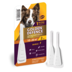 Краплі на холку Golden Defence від паразитів для собак вагою 10-20 кг купить Івано-Франківськ 2 мл