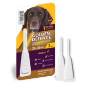 Краплі на холку Golden Defence від паразитів для собак вагою 20-30 кг купить Івано-Франківськ 3 мл