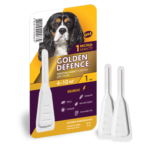 Краплі на холку Golden Defence від паразитів для собак вагою 4-10 кг купить Івано-Франківськ 1 мл