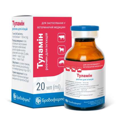tulamin_box_20ml-442x442 Туламін, 20 мл (Тулатроміцин) - Зображення 1