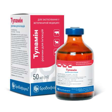 tulamin_box_50ml-442x442 Туламін, 50 мл (Тулатроміцин) - Зображення 1